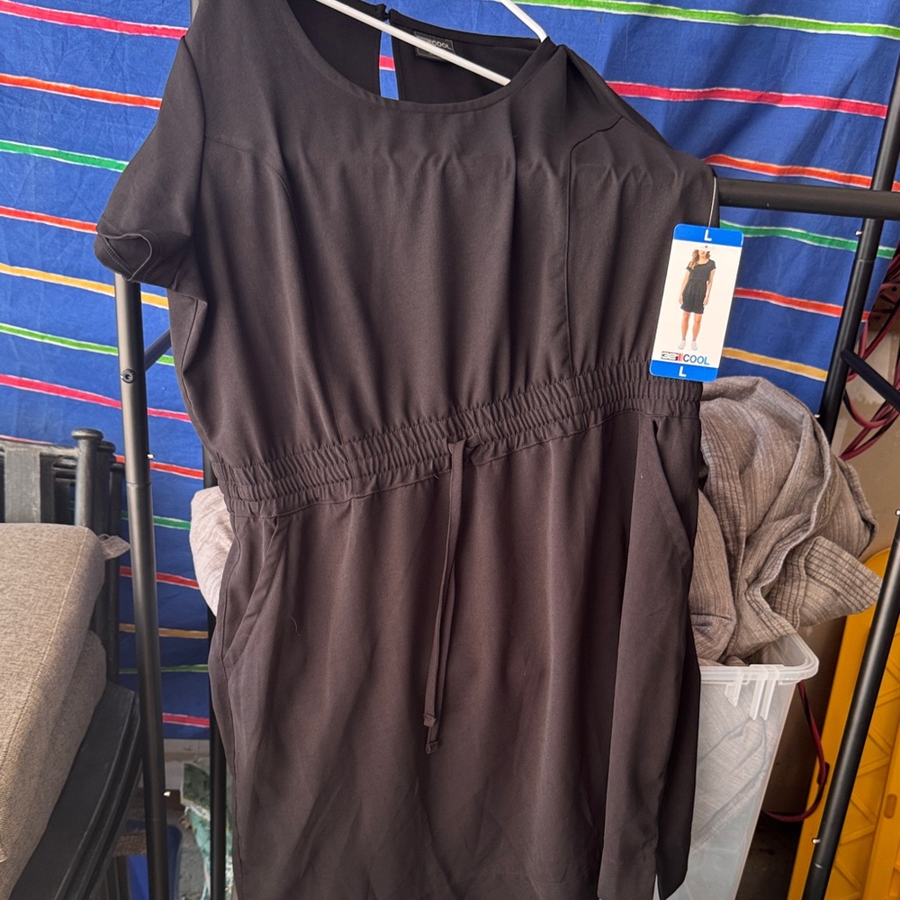 Elegant Black Midi Dress